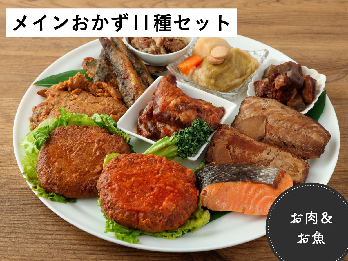 お肉 & お魚メインおかず11品目セット