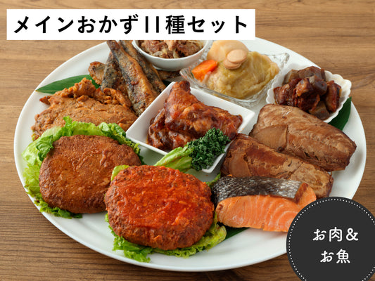 お肉 & お魚メインおかず11品目セット